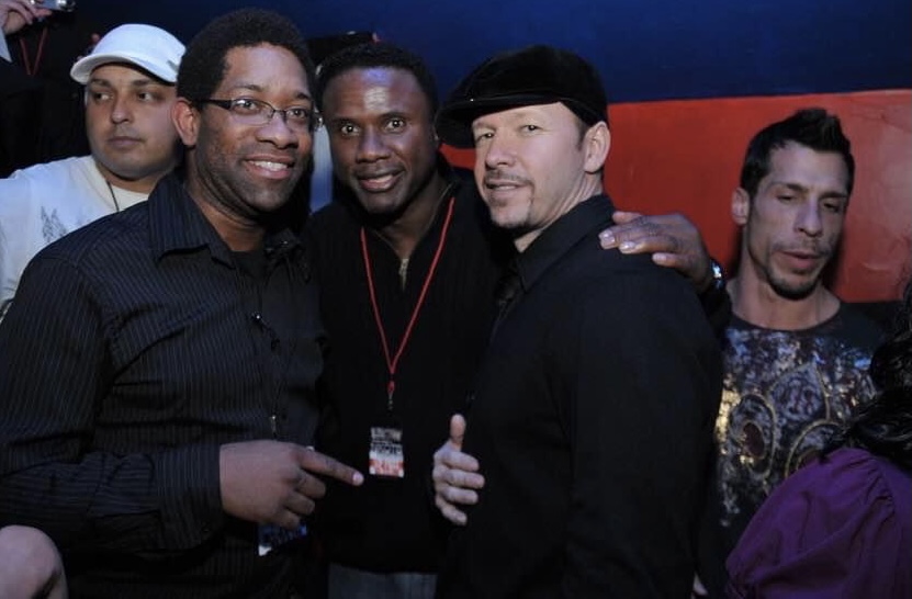 DJ Holland with Dennis McKinnon and Donnie Wahlberg